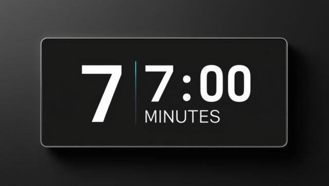 7 minute timer